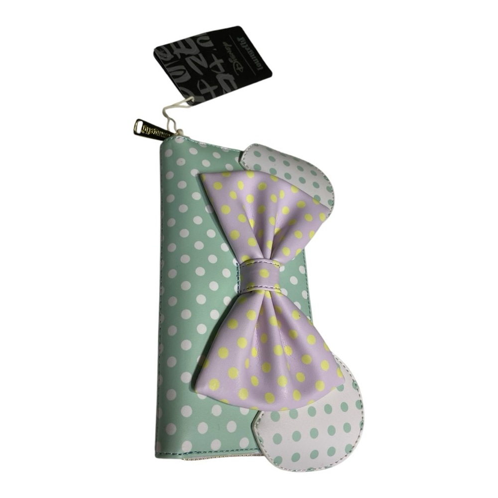 Minnie Pastel polka dot wallet NEW